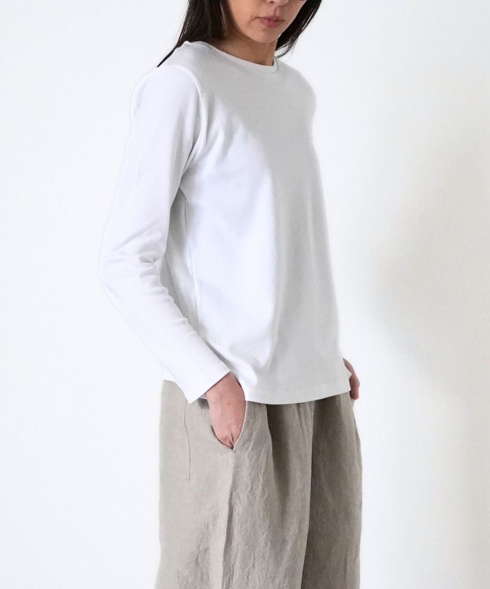 長袖オーガニックコットンT